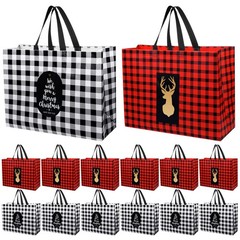 24 Pack Extra Large Christmas Gift Bags 16.9” x 12.6” x 6.8” Waterproof Re…