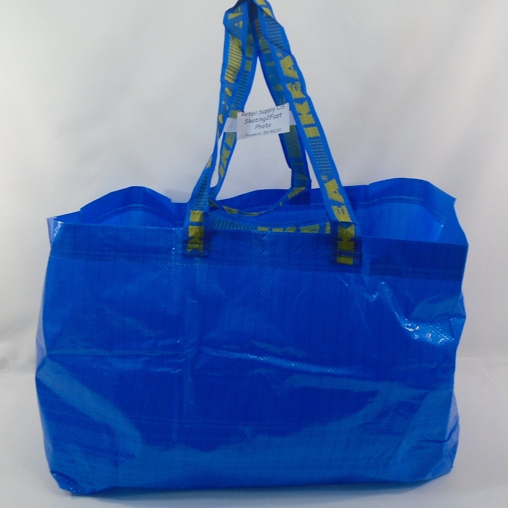Frakta 10 Gal. Medium Blue Tote IKEA 606.111.11 Reusable Grocery Laundry Storage