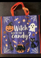 Halloween Ghost Spooky Reusable Large Tote Bag