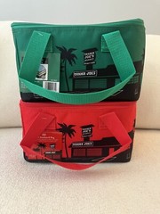 Trader Joes Mini Insulated Bag Set of 2: Red & Emerald Limited Edition Holiday