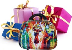 World Traveler 13-Inch Cosmetic Case Shoulder Tote, Paris Nights