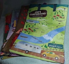 4 Trader Joe’s Shopping Bags Totes Louisiana Alabama Colorado Virginia New