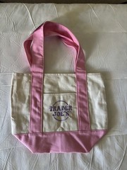 Trader Joe’s Mini Canvas Tote Bag Lot Multicolor Blue Pink Purple Green Small