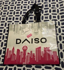 Daiso Japan Dallas Skyline Medium Reusable Shopping Bag Tote