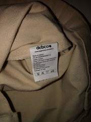 Debco Reusable Cotton Shopping Bag Foldable Loma Linda University Beige Red Text