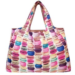 Large Reusable Macarons Tote Bag Eco-Friendly Foldable Waterproof 44 lbs Capa…