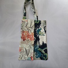 Handmade Floral & Nature Pattern Foldable Canvas Shopping Bag Medium Multicolor
