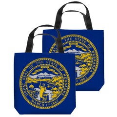 Nebraska Flag Tote Bag – 3 Sizes