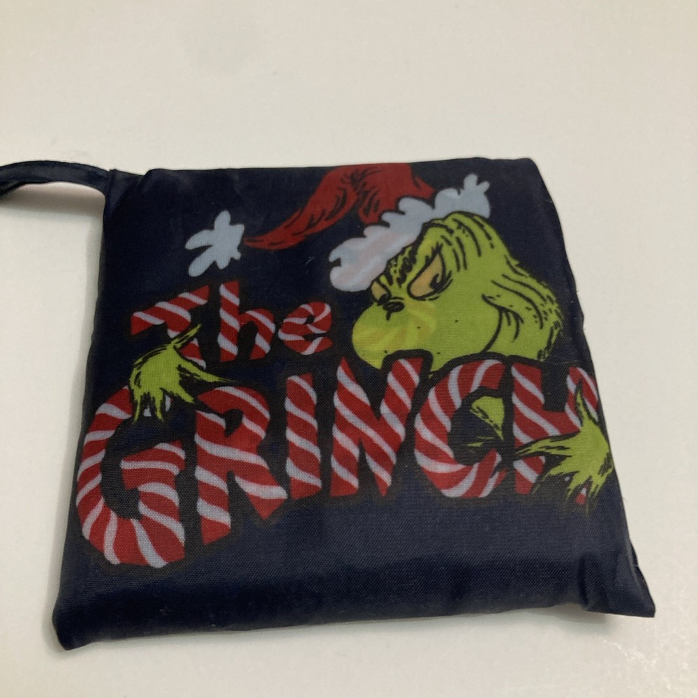 PRIMARK Grinch Bag Folding Santa Stole Christmas Seuss Blue Foldaway 2025 Tote