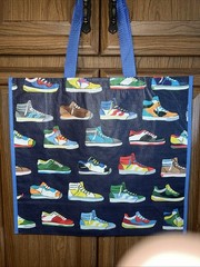 HomeGoods LARGE Shopping Tote Bag SNEAKERS 👟 Reusable Eco Friendly HTF