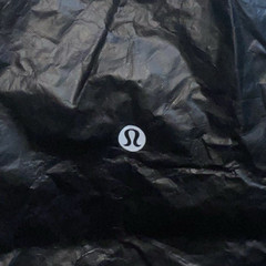 Lululemon Black White Large 16″ Reusable Tote Shopping Bag