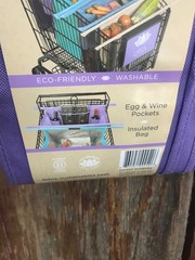 Lotus Cart Trolley Reusable Shopping Bags 4-Pack 1Insulated Washable……h6