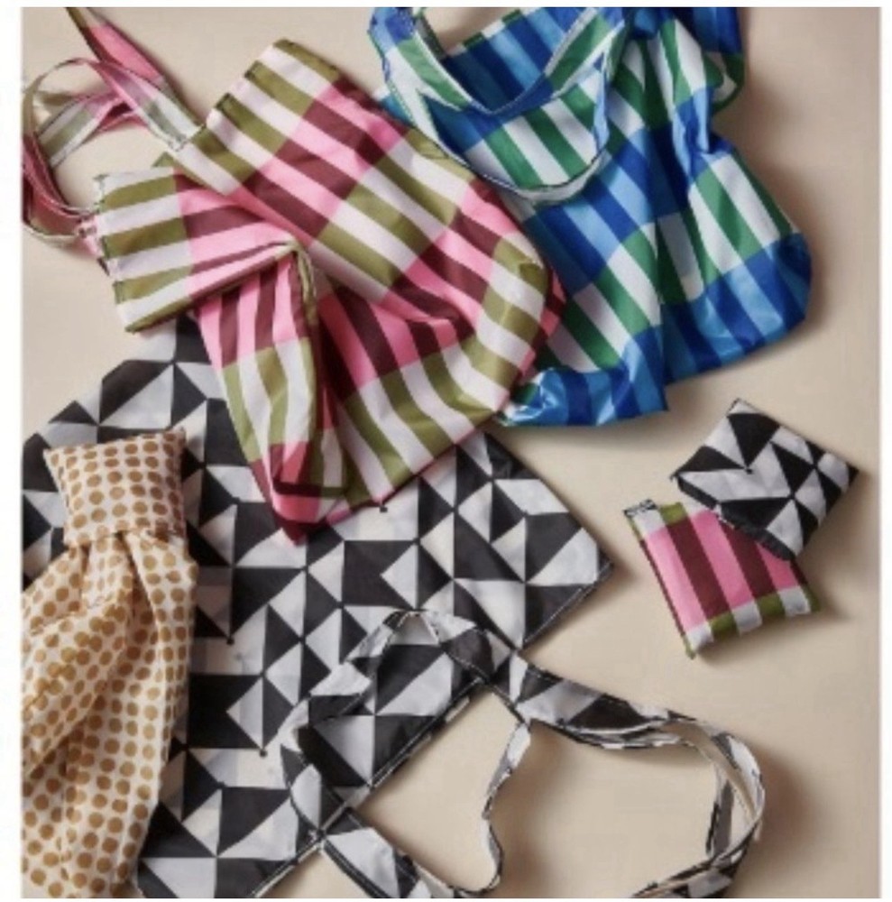 IKEA Grocery Bags Reusable Foldable Washable Pack. Set Of 4. New