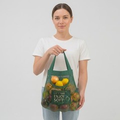 Durable Reusable Hanging Storage Mesh Bags for Fruits, Vegetables, Garlic, Gi…