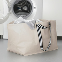 IKEA GÖRSNYGG Large Reusable Tote Bag Durable LightBeige 22.5×14.5×15.25″ 20Ga