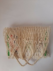 Beaded bag market bag Tote bag Eco friendly mesh bag jute tote bag macrame bag