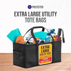 Extra Large Utility Tote Bag – Oversized Collapsible Large Beach Bag, Great f…