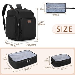 BAFASO Makeup Backpack with 4 Removable Pouches & 1 Brush Bag, Travel Makeup…