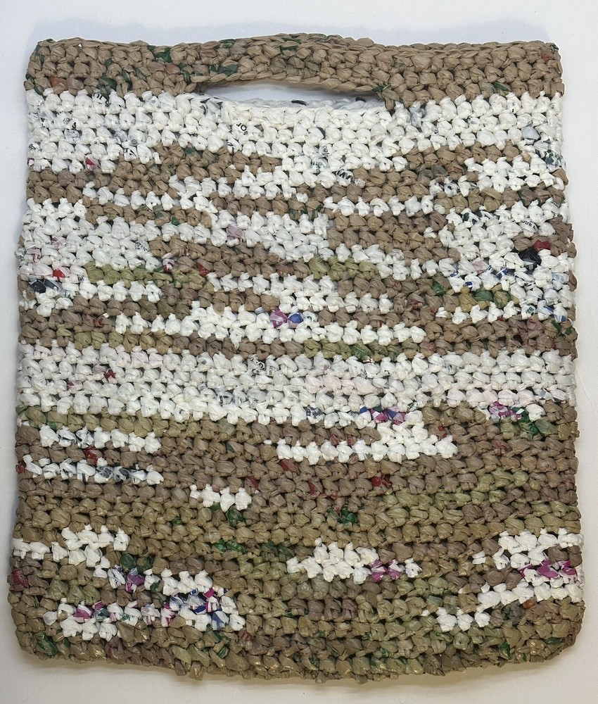 Handmade Eco-Friendly Shopping Bag Recycled Plastic Sustainable Grocery Tote
