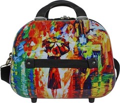 World Traveler 13-Inch Cosmetic Case Shoulder Tote, Paris Nights