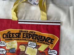 Trader Joe’s NEW Cheese Adventures reusable canvas shopping bag/tote NWT