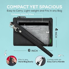 Small Smell Proof Bag 6″ x 4″, Container, Dog 6″x4″, Black
