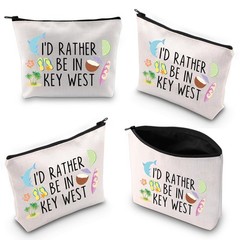 XYANFA Key West Gift Makeup Bag Travel RATHER BE IN KEY WEST