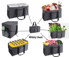 Reusable Grocery Shopping Bag Oxford Fabric Moving Bags for Space Saving Movi…