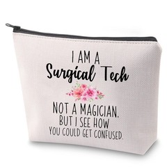 ZJXHPO Surgical Tech Makeup Bag – I’M A 23.5 cm x 17 cm,
