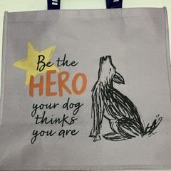 Tesco Battersea Cats and Dogs Home DOG Tote Bag Be the Hero Star Howl Purple New