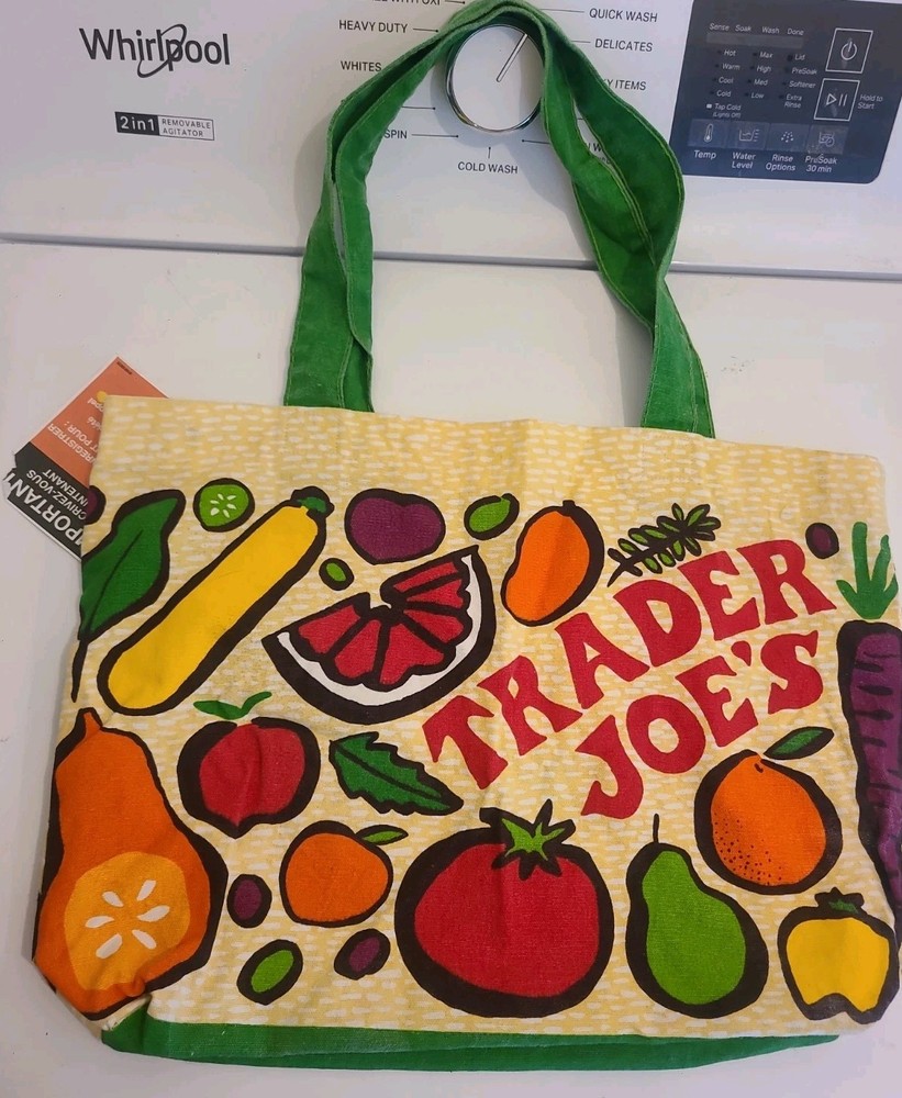 Trader Joe’s – Fruits and Vegetables Tote Bag Canvas Reusable