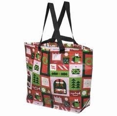 Set of 2 IKEA Vinterfint Christmas Medium Tote Reuseable Shopping Bag 36L 10 Gal