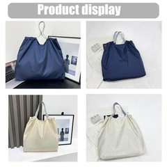 2 PCS Foldable Reusable Shopping Bags Waterproof Nylon Grocery Totes
