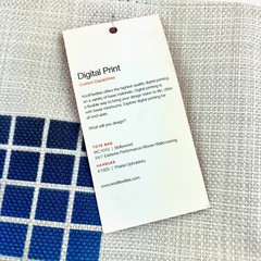 Knoll Textiles Fabrics Upholstery Design Vinyl Promo Gift Shopping Bag Tote NEW