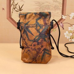 Stylish and simple drawstring change bag portable bundle messenger bag bag