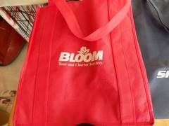 Lot of 6 Assorted Branded Cotton Canvas Tote Reusable Bags