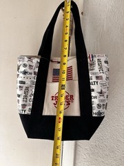 Trader Joe’s Customized Mini Tote Bling Flag Honor Military Respect Troops