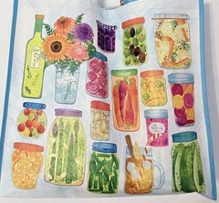 Canning Pickles Beets Olives Jam Jars Shopping Bag Reusable TJ MAXX BRAND NEW