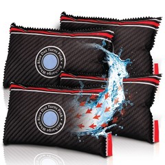 4 Pack Rechargeable Car Dehumidifier Bags – Moisture Absorber for Cars, Trucks &