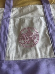 Trader Joe’s Rare 2026 Large Lavender Spring Canvas Tote Bag