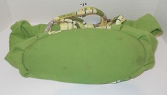 Oakley Womens Plaid Beach Travel Tote Bag Acrid Green 17″ x 15″ x 5″ reversible