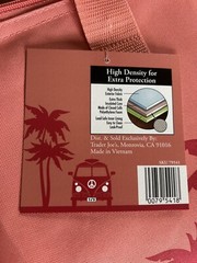 Trader Joe’s Large Insulated Reusable Tote Bag 8 Gallon Peach Color