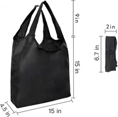 20 Pack Durable Colorful Folding Reusable Grocery Bags Handles Bulk Strong, Colo