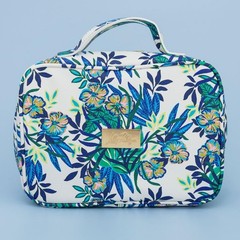Lilly Pulitzer Cosmetic Case with Two Zippered Pockets, Vinyl Window, and…