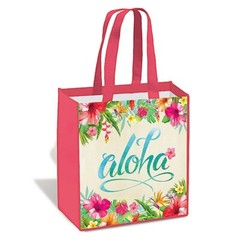 Hawaiian Eco Tote Shopping Bags Island Flowers Aloha Hawaii Farms Market Islands