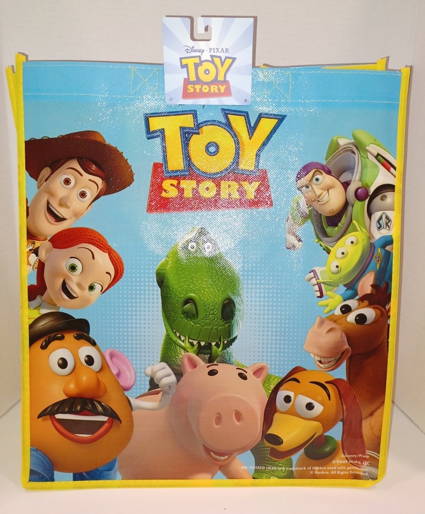 Toy Story Disney Pixar character Reusable Tote Bag eco shopping toys NEW