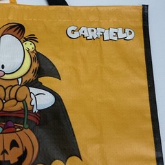 Tesco Vampire Garfield Tote Bag Halloween Pumpkin Jack O’lantern Orange New