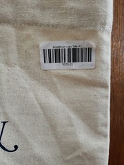 Brooklinen Unisex Tote Bag Grocery Travel Beige Logo 100% Cotton