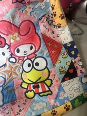 Hello Kitty Reuseable Shopping Tote Beach Diaper Bag Friends My Melody Zippered