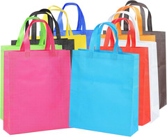 Supersize 14 Pack Reusable Non Woven Gift Bags with Handles Party Fabric Tote